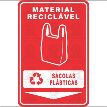 Material reciclável - Sacolas plásticas 